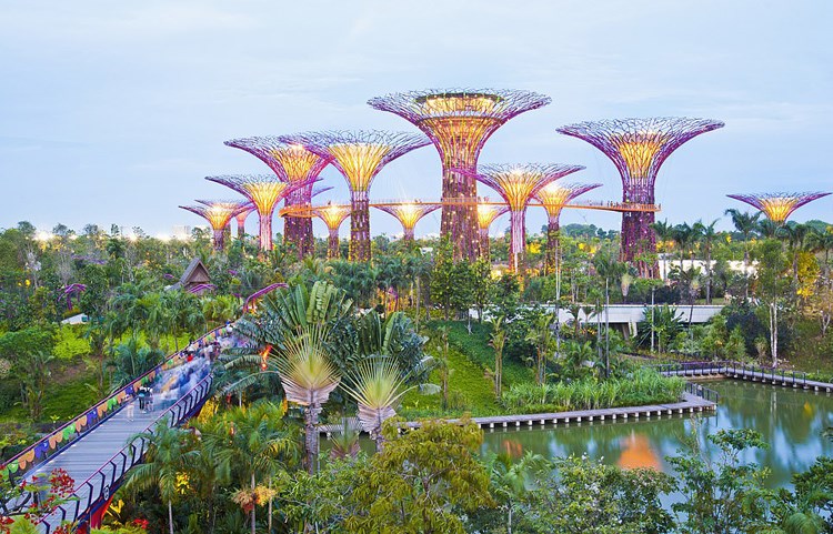 Gardens by the Bay urban park (Singapore).