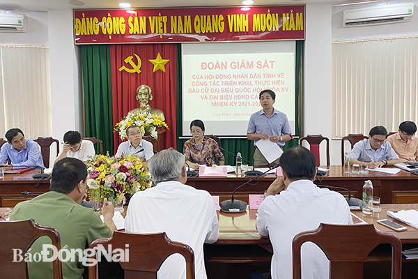 Giám sát công tác bầu cử tại TP.Long Khánh