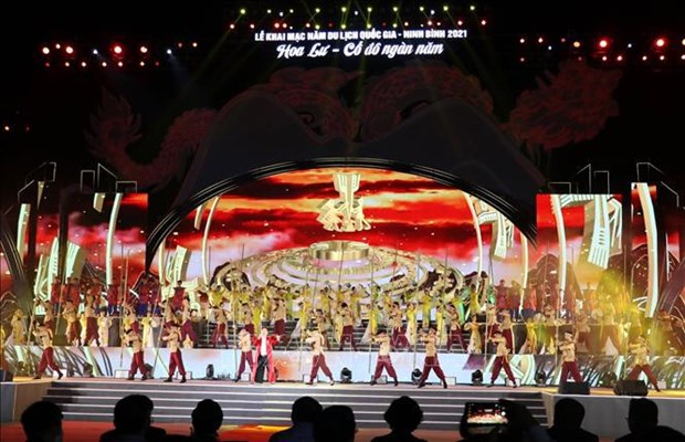 At the opening ceremony of the Visit Vietnam Year 2021 (Photo: VNA)