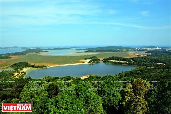 Co To island seen from the top of the Lighthouse. 