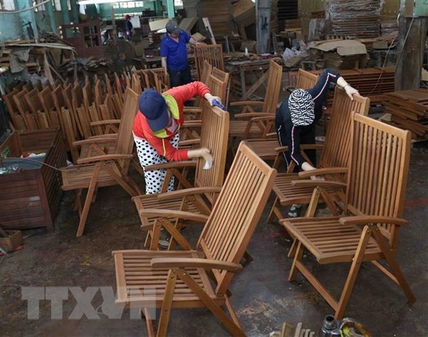 Vietnamese furniture has been favoured by US distributors. (Photo: VNA)