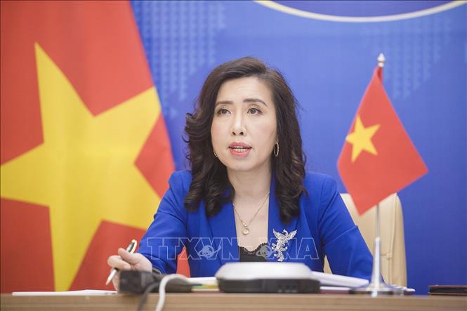 Spokeswoman of the Foreign Ministry Le Thi Thu Hang.