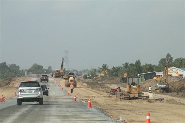 Construction of the Trung Luong - My Thuan Expressway in the south is expected to be completed by the end of this year.