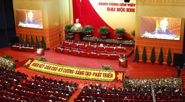 Opening ceremony of the 13th National Congress of the Communist Party of Vietnam.