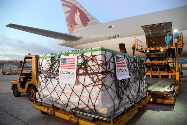 Moderna vaccine donated by the United Sates under the COVAX Facility arrived in Việt Nam on July 10. 