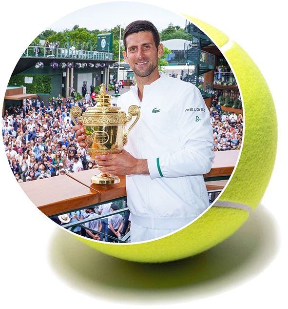 Novak Djokovic vô địch Wimbledon 2021. Ảnh: The AELTC