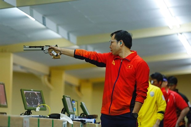 Marksman Hoang Xuan Vinh (Photo: VNA) 