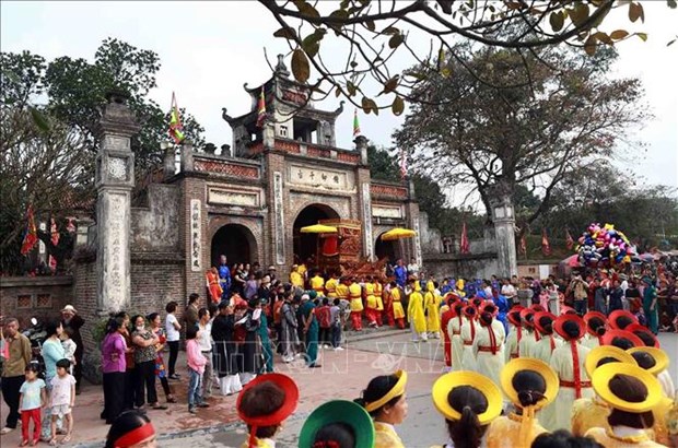  Co Loa Festival in Dong Anh District, Hanoi.It is usually held after Tet (Lunar New Year) holiday. (Photo:VNA)