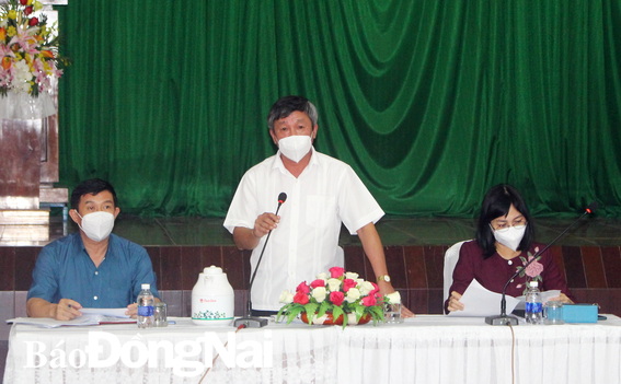 Phó bí thư Thường trực Tỉnh ủy Hồ Thanh Sơn kết luận tại cuộc họp