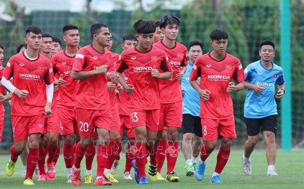 A training session of the squad (Photo: VNA)