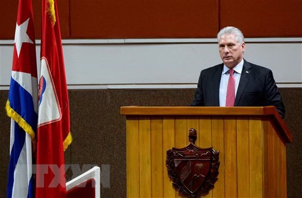 First Secretary of the Communist Party of Cuba (PCC) Central Committee and President of Cuba Miguel Díaz-Canel Bermudez.