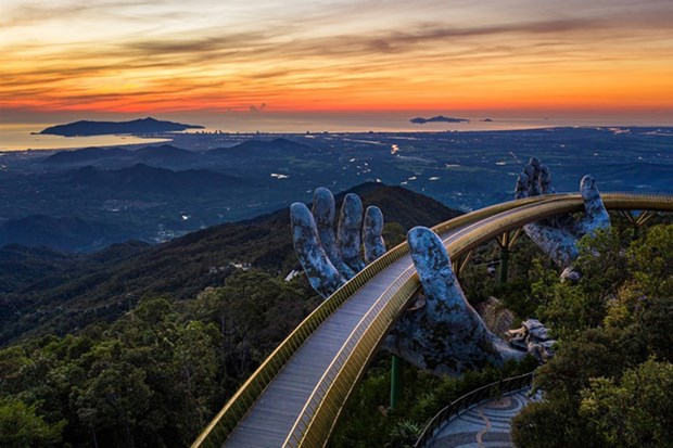 The Golden Bridge in Da Nang (Photo: congthuong.vn)