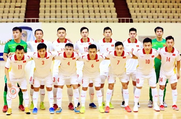 Vietnamese futsal team (Photo: VNA)