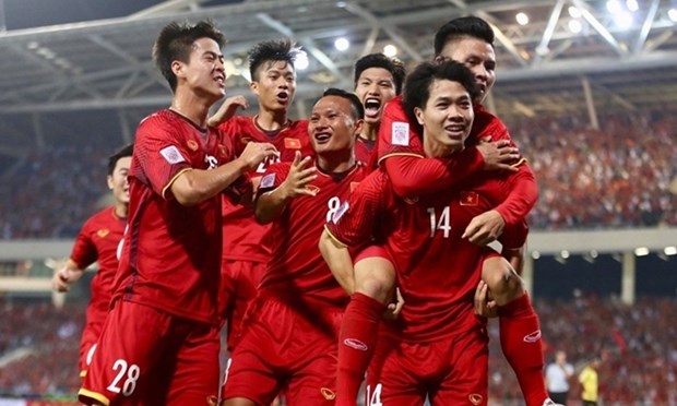 Members of the national men's football team (Photo: thanhnien.vn)