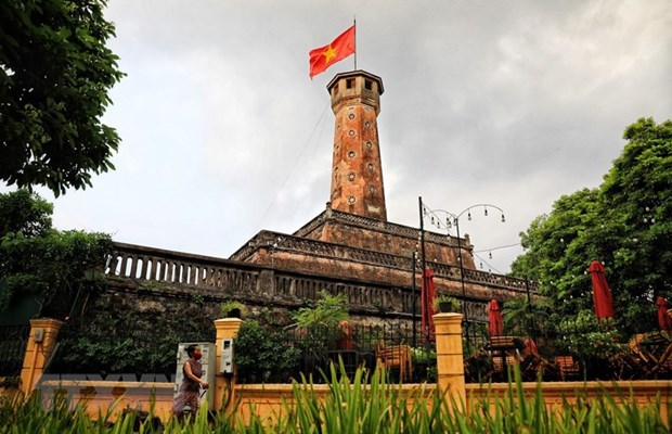 The flag of Hanoi.