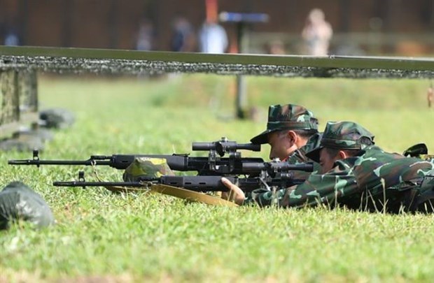 At Sniper Frontier competition (Photo: VNA)