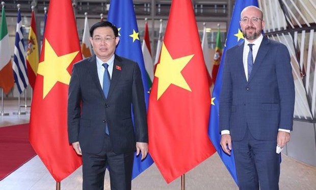 Vietnamese NA Chairman meets with European Council President