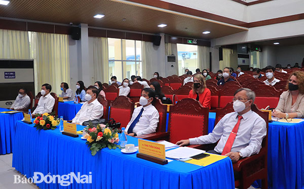 Quang cảnh hội nghị gặp gỡ doanh nghiệp FDI. Ảnh: Hương Giang
