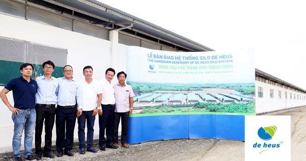 Lễ bàn giao hệ thống Silo của De Heus cho trang trại Phú Thanh (H.Tân Phú, Đồng Nai). Ảnh: De Heus