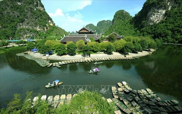 A view of Trang An Landscapes Complex in Ninh Binh province. (Photo: VNA)