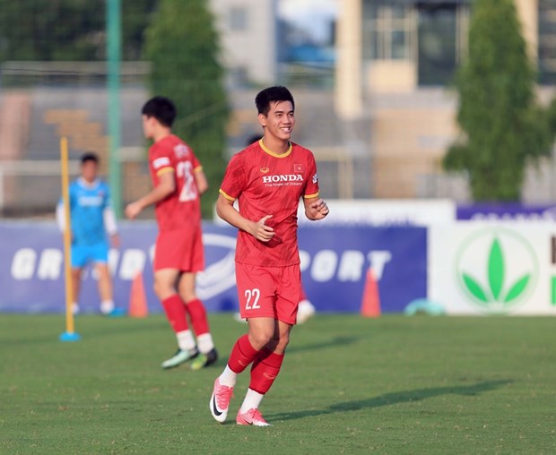 Vietnamese striker Nguyen Tien Linh (Photo: VNA)