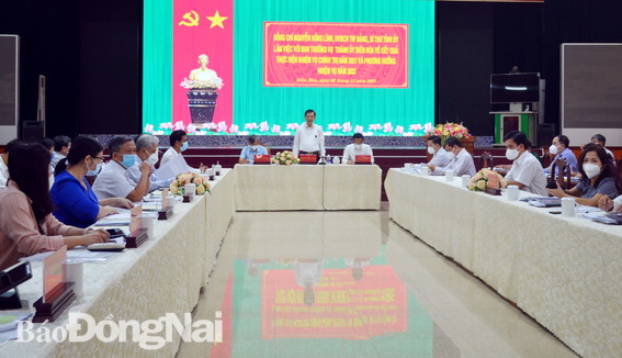 Bí thư Tỉnh ủy Nguyễn Hồng Lĩnh kết luận tại buổi làm việc