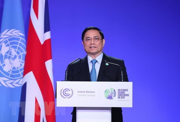 Prime Minister Pham Minh Chinh speaks at 26th United Nations Climate Change Conference of the Parties.