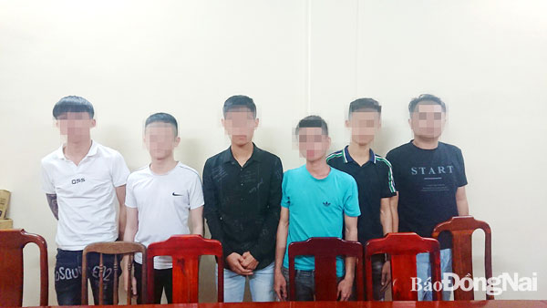 Nhóm bị can tham gia vụ cố ý gây thương tích tại TP.Long Khánh đã được đình chỉ điều tra do bị hại rút đơn yêu cầu. Ảnh: Trần Danh