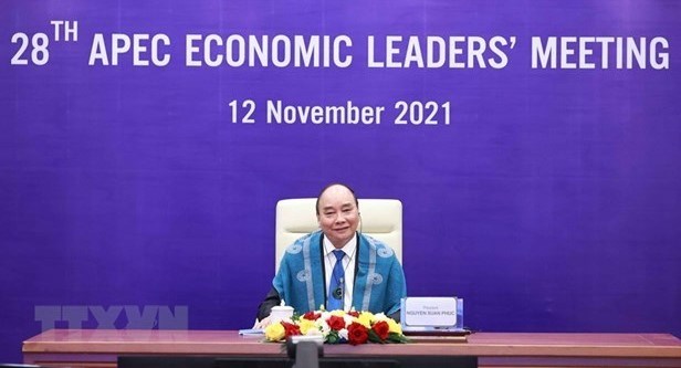 President Nguyen Xuan Phuc attends the 28th APEC Economic Leaders’ Meeting. 