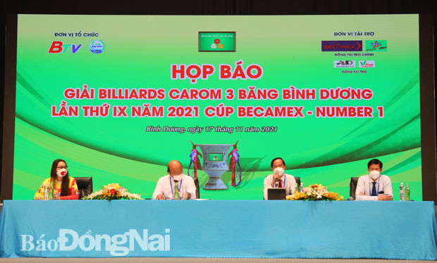 64 cơ thủ tham dự Giải billiards carom 3 băng Bình Dương lần thứ IX-2021