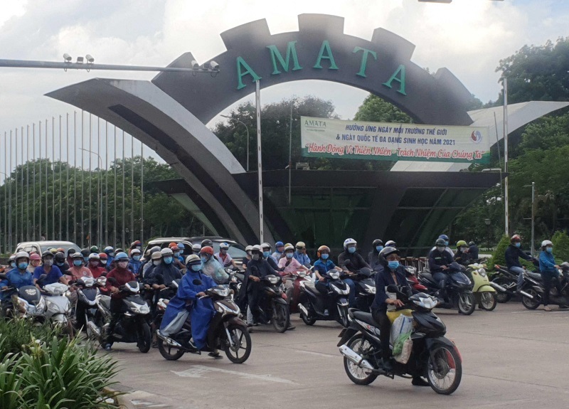 Worker at Amata Industrial Park in Dong Nai