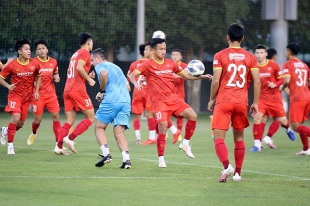 A training session of Vietnam's U23 team (Photo: VFF)