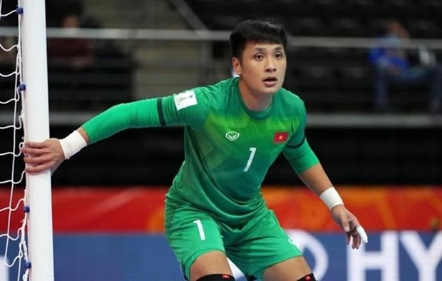 Ho Van Y seen at the FIFA Futsal World Cup last September in Lithuania. (Photo: VNA)