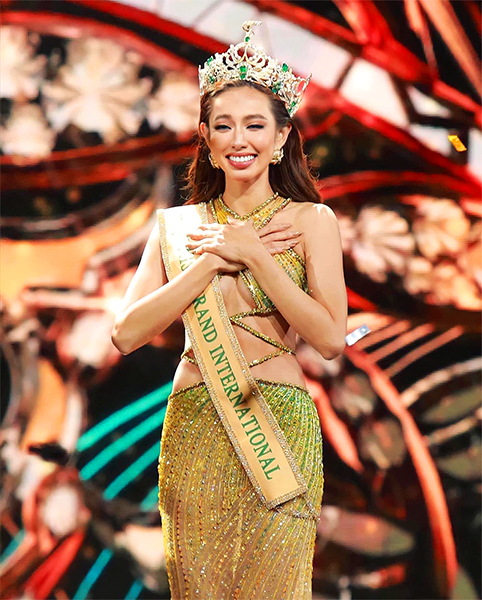 Nguyễn Thúc Thùy Tiên đăng quang Hoa hậu Hòa bình quốc tế - Miss Grand International 2021. Ảnh: NVCC