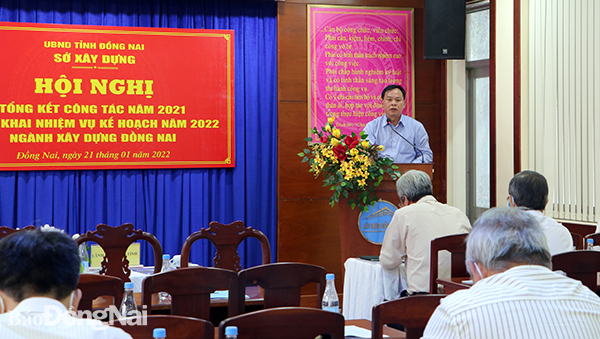 Phó chủ tịch UBND tỉnh Võ Tấn Đức phát biểu chỉ đạo tại hội nghị