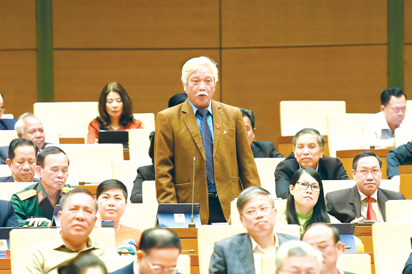 Ông Dương Trung Quốc phát biểu tại diễn đàn Quốc hội