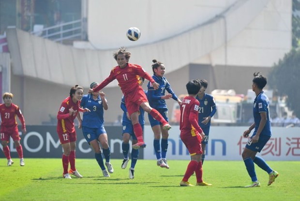 Vietnam win 2-0 over Thailand in play-off round in women's football World Cup