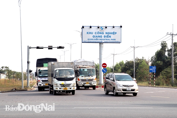 Khu công nghiệp Giang Điền đang được tiến hành mở rộng để thu hút thêm nhà đầu tư Ảnh: H.GIANG