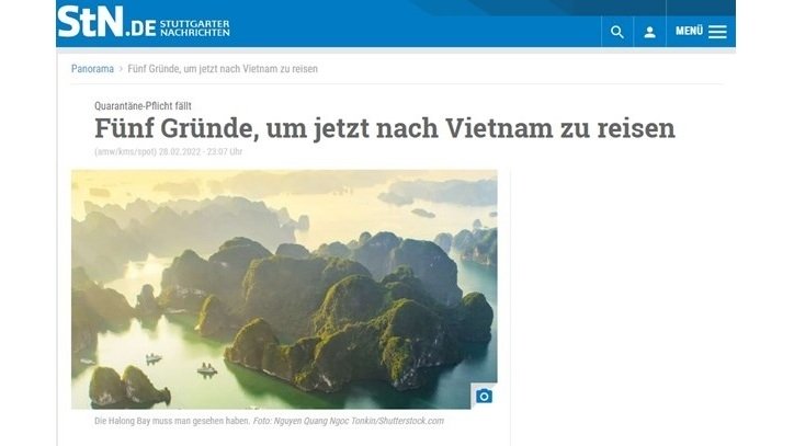 German newspaper: Vietnam among the most beautiful countries in Asia (Photo:VNA)