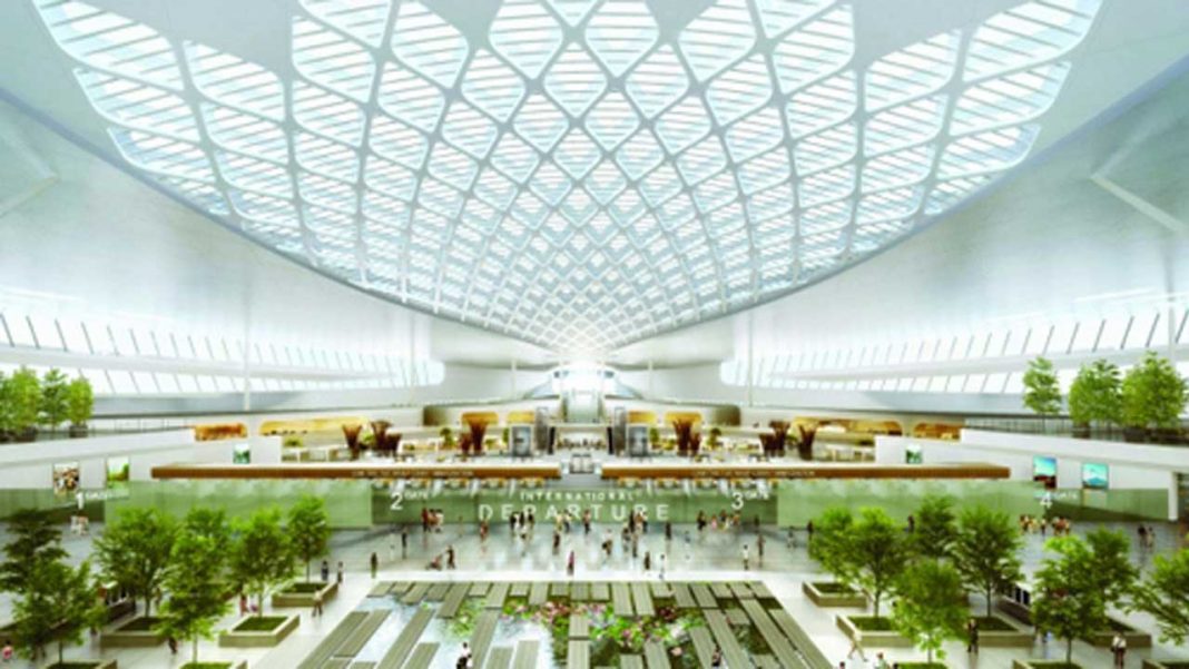 An artist’s impression of the passenger terminal of the Long Thanh International Airport project - PHOTO: ACV