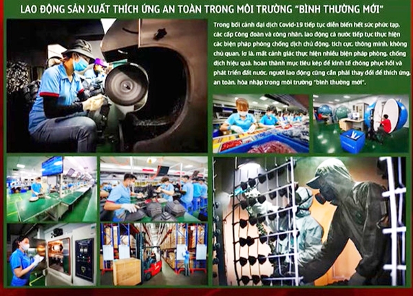 Bộ ảnh Thanh niên hăng say lao động sản xuất trong môi trường bình thường mới  của tác giả Lê Hoàng Mến đoạt giải nhất