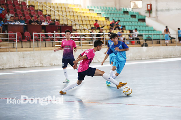 Môn bóng đá Futsal Đại hội TDTT lần IX sẽ diễn ra tại Nhà thi đấu H.Định Quán