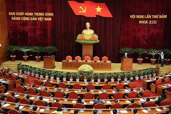 Party General Secretary Nguyen Phu Trong speaks at the event. 