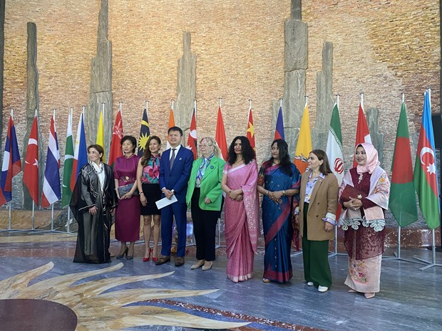 Participants at the opening ceremony of the festival.