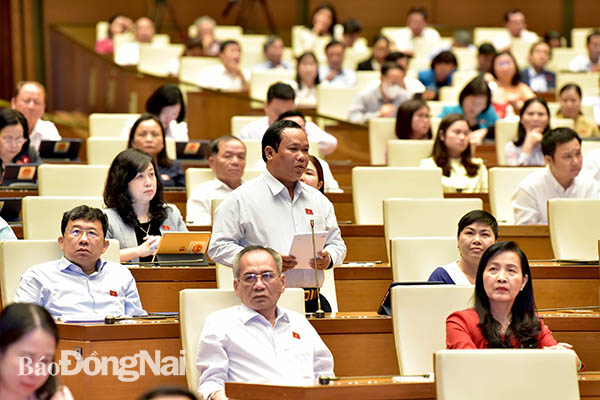 Đại biểu Thổ Út, Đoàn đại biểu Quốc hội tỉnh Đồng Nai đặt câu hỏi chất vấn