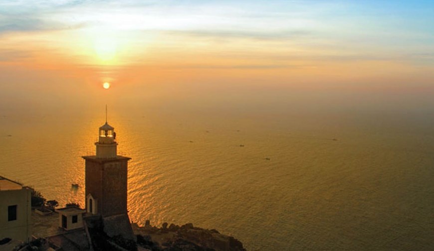 Mui Dinh Lighthouse, built by the French in 1904 and standing 177 metres above sea level, remains an integral part of the community and guides vessels at sea.