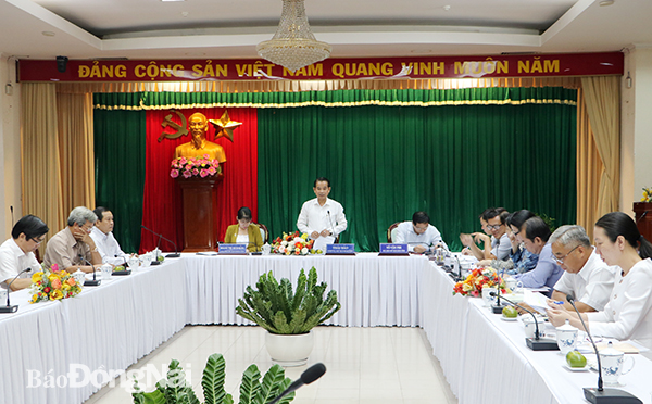 Ủy viên Ban TVTU, Chủ tịch HĐND tỉnh Thái Bảo phát biểu kết luận buổi giám sát
