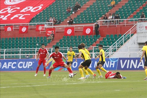 Vietnam’s Viettel FC win 5-1 over Laos's Young Elephants FC on June 24 at the AFC Cup 2022. (Photo: VNA)