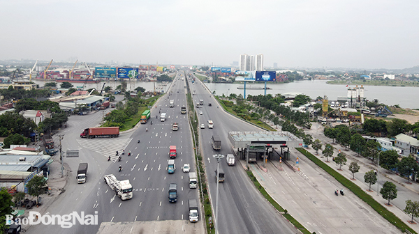 Trạm thu phí cầu Đồng Nai thuộc tuyến quốc lộ 1 trên địa bàn TP.Biên Hòa đã dừng hoạt động từ ngày 24-8-2020