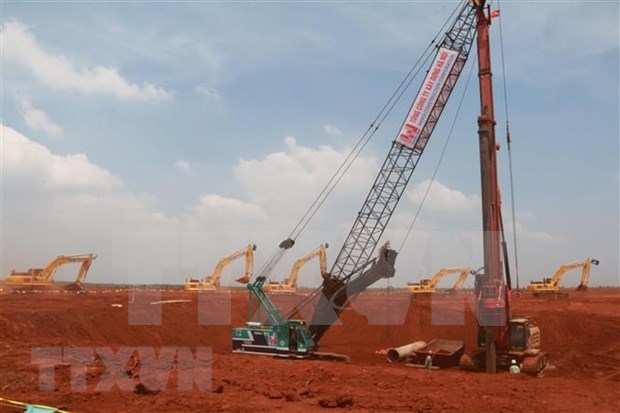 A corner of the construction site of the Long Thanh International Airport project (Photo: VNA) 